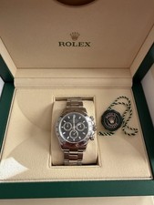 Rolex Cosmograph Daytona 116520 Silver Oyster Bracelet with Silver Bezel