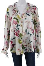 Zara Womens Basic Floral Multicolor Long Slee...