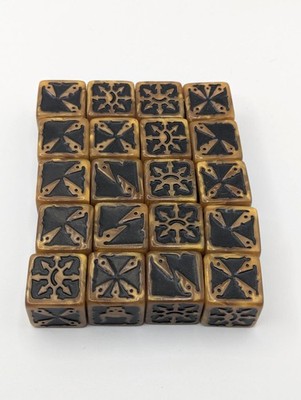 Warhammer 40K Chaos Marine dice set (20pcs) OOP, no box  (Lot2)