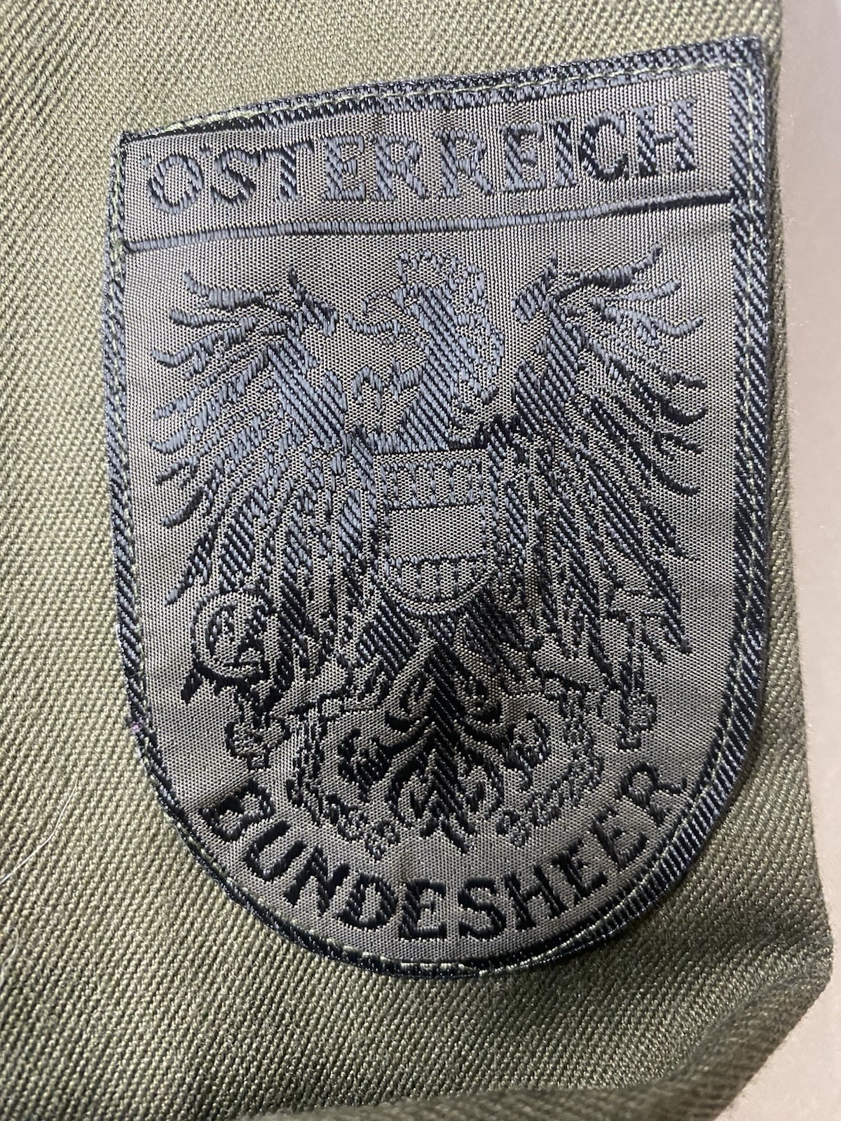 Military Green Field Jacket Heereseigentum Austrian Österreich Bundesheer 1986