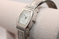 Silver Bangle Watch Quartz Vintage