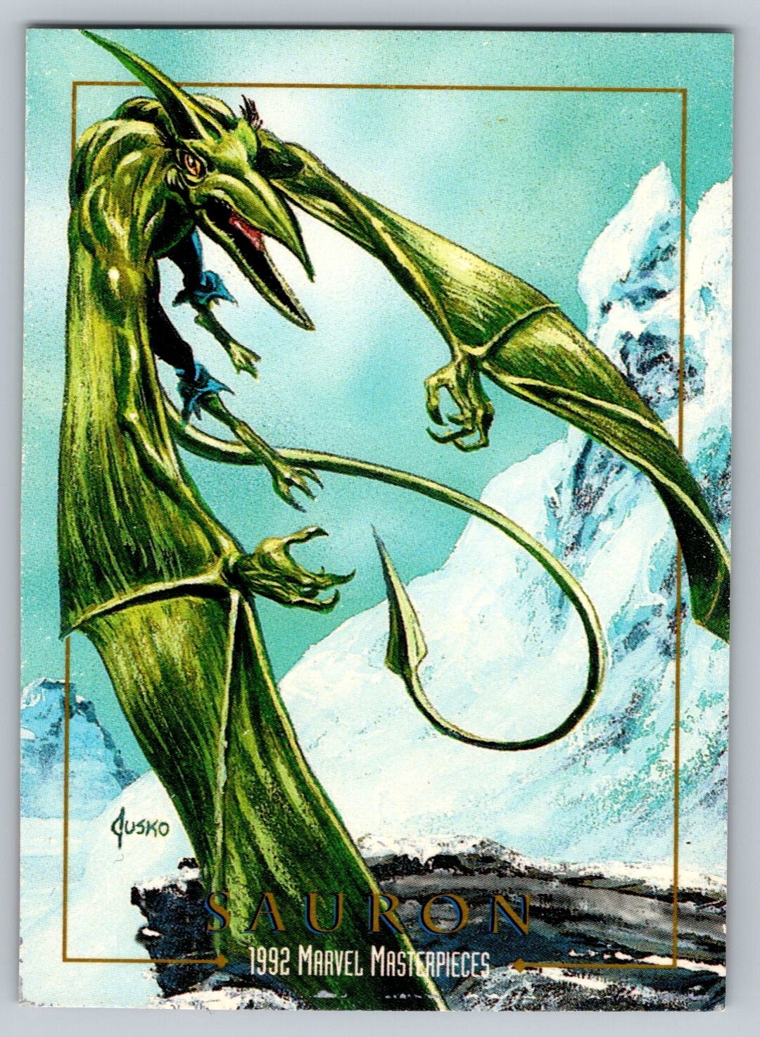1992 Marvel Masterpieces #76 Sauron