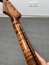 AAAAA Stainless Fret 22Frets Roasted Flame Maple Gloss Electric guitar Neck