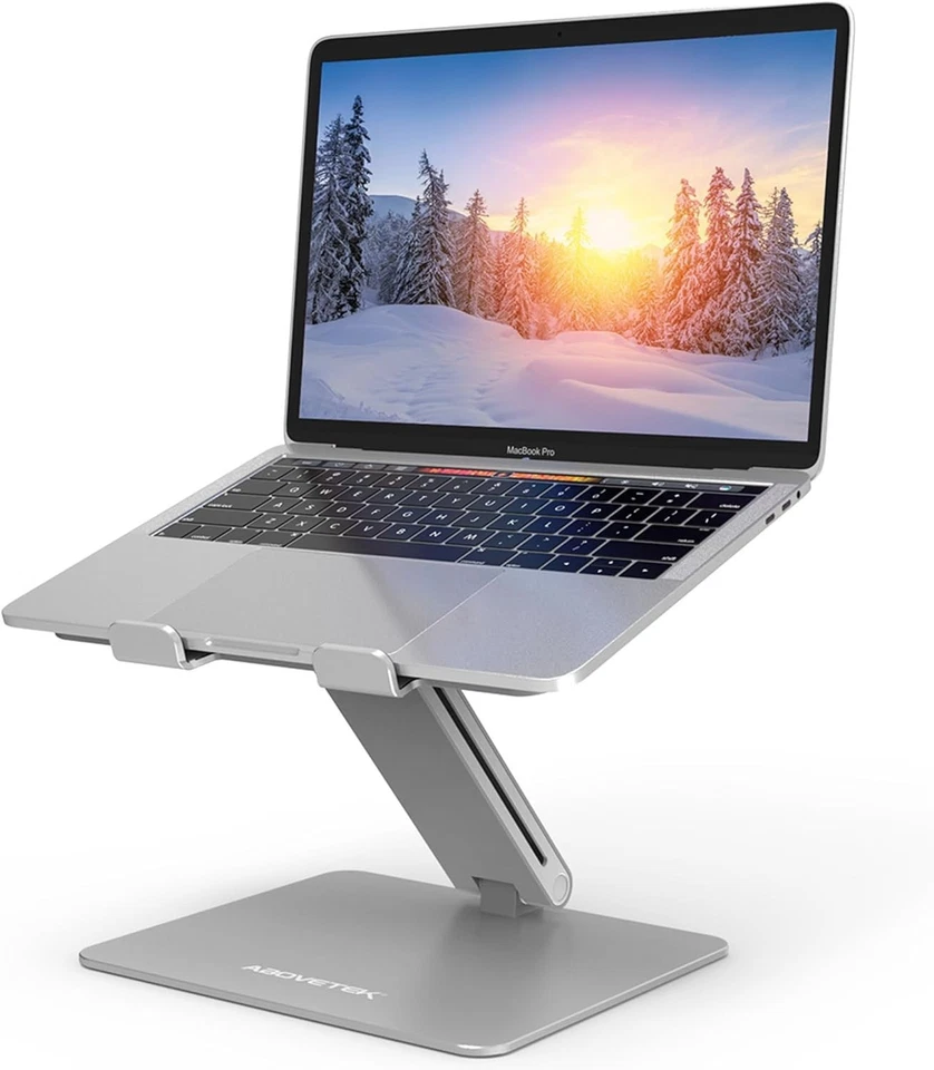 Adjustable Ergonomic Laptop Stand for 10-17 Inch Laptops – Sleek Aluminum Riser - Image 3 of 4