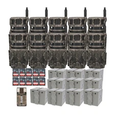 Stealth Cam Revolver 40MP 360 Degree Cellular Trail Camera 10 Pack Bundle