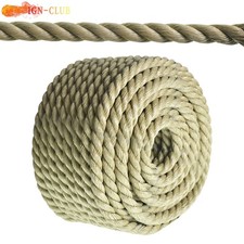 Arborist Bull Rope Rope 3 Strand Twisted Rope 3/4" 100' PP Manila Rope