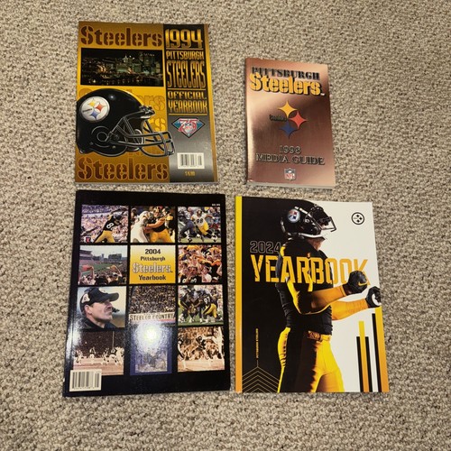 Pittsburgh Steelers Football Yearbook Media Guide (4) Lot 1994-2024 Excellent - Picture 1 of 5
