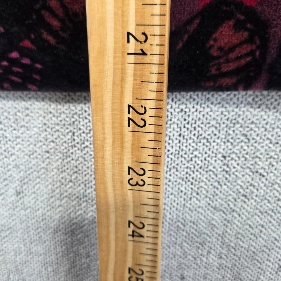 Style&co. Women's Velvet Jacket Size PS Burgundy Black Butterfly Print Zip Front - Image 3 of 4