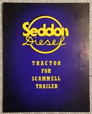 SEDDON Diesel Tractor Mk 8 For Scammell Trailer Commercial Sales Brochure c1950