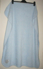 Primark Early Days Blue Fluffy "Elephant" Cot Blanket. Size 97 x 81cm. approx.