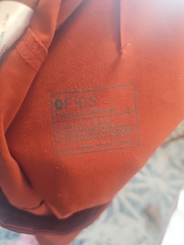FIGS Livingston Basic Scrub Pants Womens Orange Large - Picture 5 of 5