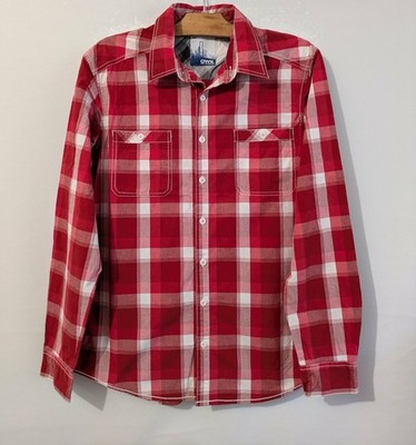 Hemd rot kariert Baumwolle Slim Fit Gr.40 Owk (4511046)