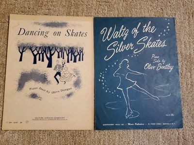 1950s Figure Skating Themed Music Lot Of 2