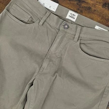 NEW Flint and Tinder Mens Pant Chino Flim Fit Green Drape Size 33x32 Twill
