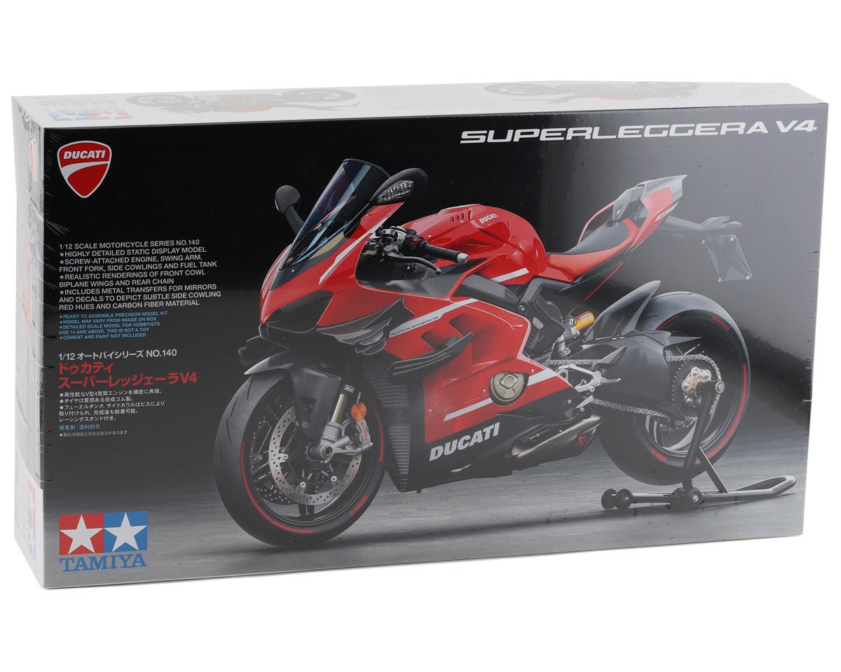 Tamiya 1/12 Ducati Superleggera V4 Motorcycle Model Kit [TAM14140
