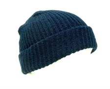Dark Blue Beanie Knitted Lightweight Watch Cap
