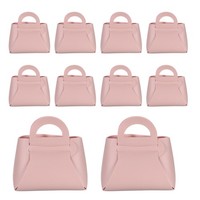 Geschenkboxen Aus Pu-Leder Mit Griffen,15,2 X 7,6 X 15,2 Cm,Rosa,10 StüCk