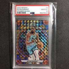 KEVIN DURANT 2022 Mosaic Stained Glass # 9 PSA10