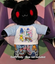 OUTFIT ONLY Build A Bear Cartoon Sea Friends PJs Kawaii Sanrio Mothman Nostalgic