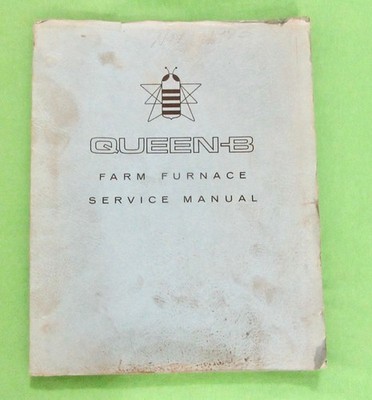 Vintage Queen-B Farm Furnace / Portable Heaters  Service Manuals 8 Models (1973)