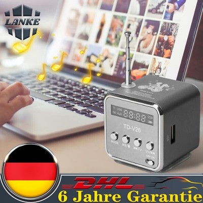 FM Würfelradio Digitaler Lautsprecher integriertem FM-Radio Musikwürfel TF SlotS