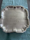 International 12” Sterling Silver 1944 War Chest Award Plate 518 grams No Res!