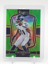 KAM CHANCELLOR 2025 SELECT PREMIER LEVEL NEON GREEN #149 /49 SEAHAWKS Q0154