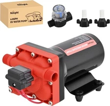Nilight RV Water Pump 12v Diaphragm Pump 6.0 GPM 70 PSI with Pressure Switch