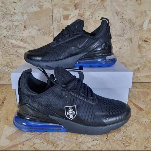 Nike Air Max 270 UK Size 7 Black Blue Brand New In Box Fast Dispatch 