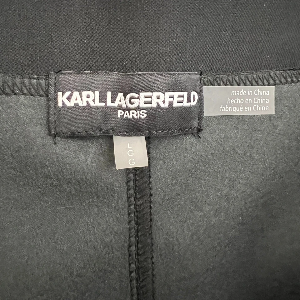 Pantalones de imitación de cuero Karl Lagerfeld talla 32 Foto 4 de 4