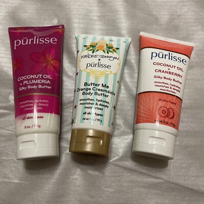 PURLISSE Bundle Butter Me Orange Creamsicle, Coconut Oil Cranberry/plumeria NW