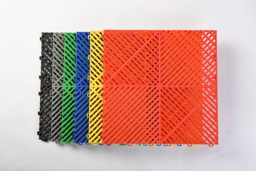 Azulejos de piso de garaje Nitro ventilados entrelazados 16"x16" | Paquete de 34 piezas - Imagen 2 de 26