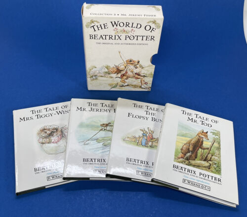 1993 The World of Beatrix Potter Boxed Set of 4 Mini Hardcover Books Warne & Co