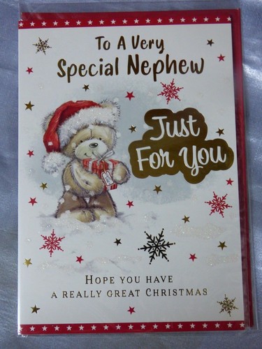 NEPHEW CHRISTMAS CARD CUTE TRADITIONAL CHILD TOP QUALITY HUGE CHOICE - Picture 51 of 70
