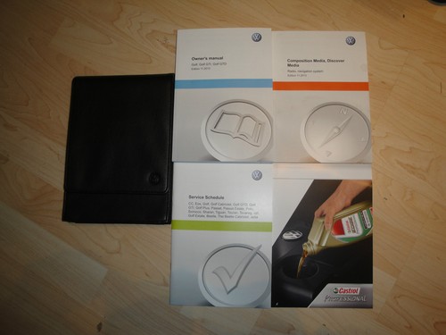VW Directives Plan de Service Bord Golf 7 Découverte Media Anglais, Neuf
