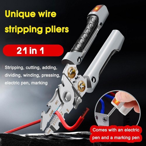 21 IN 1 Electrician Pliers Wire StripperWire Stripper UK U8J6