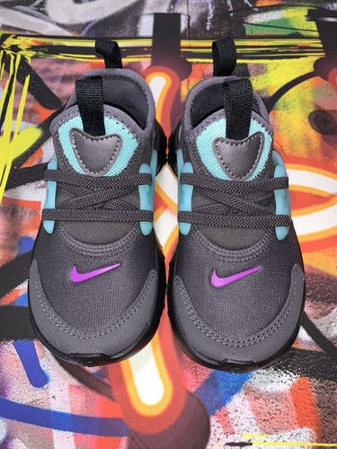 Nike React Presto Thunder Grey/Aurora Green TD Toddler Size 9C BQ4004 011 Bin 13 - Picture 5 of 5