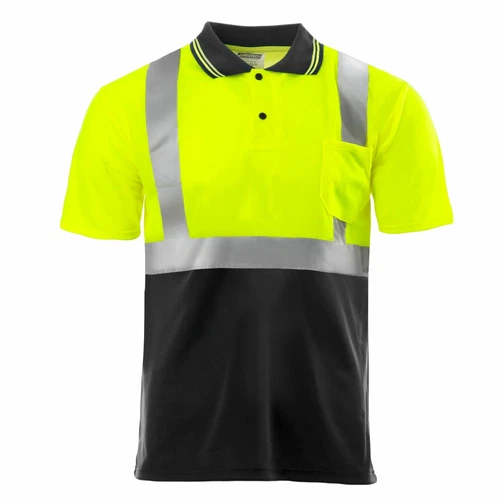 Printed NEW JORESTECH ANSI/ISEA Class 2 Safety Reflective Quick-Dry Polo Shirts image 4