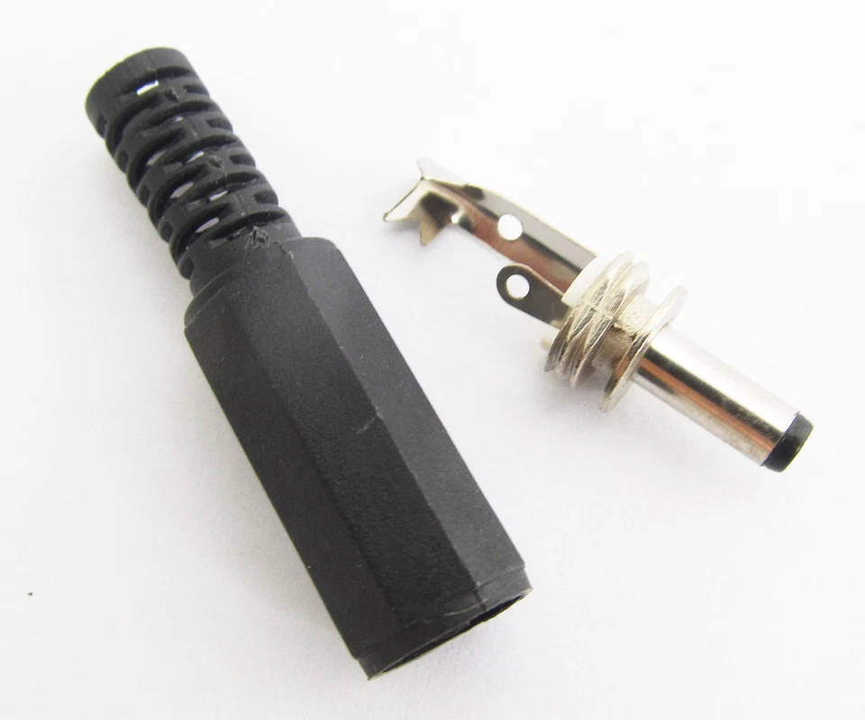 500pcs 3.5mmx1.35mm 3.5x1.35 DC Power Male Plug Connector Plastic Cover Black - Image 3 of 4