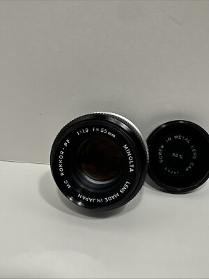 Minolta 55mm MC Rokkor - PF  1.9 Lens (Excellent Condition)