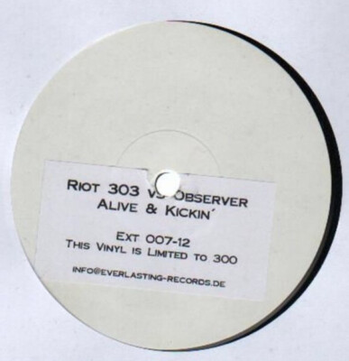 Riot303 vs. Observer - Keep Da Vibe Alive / VG+ / 12'''', Ltd, W/Lbl