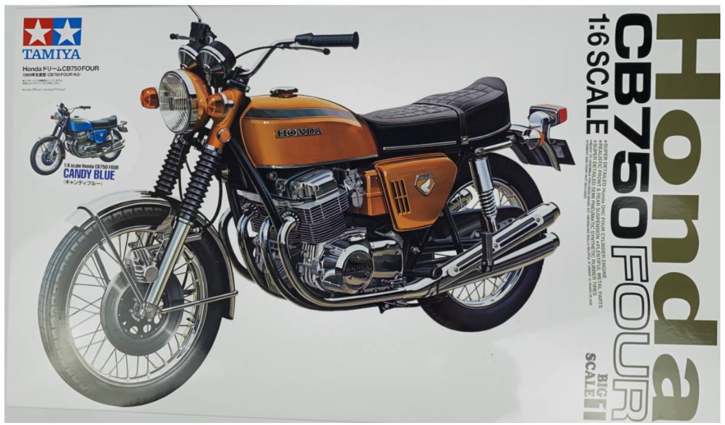 TAMIYA 1/6 HondaドリームCB750FOUR タミヤ 1/6 オートバイシリーズ Honda ドリーム CB750 FOUR | タミヤ