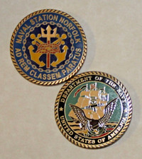 NORFOLK Naval Station Virginia Navy Challenge Coin / K