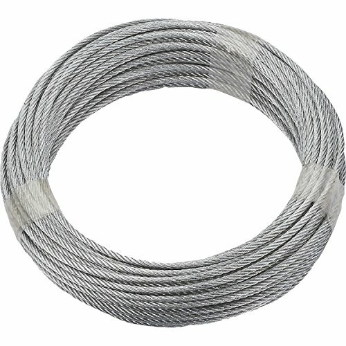 Rimuovere cavo in acciaio zincato, diametro 4 mm, Lunghezza 20 m, 6 X (j3j)