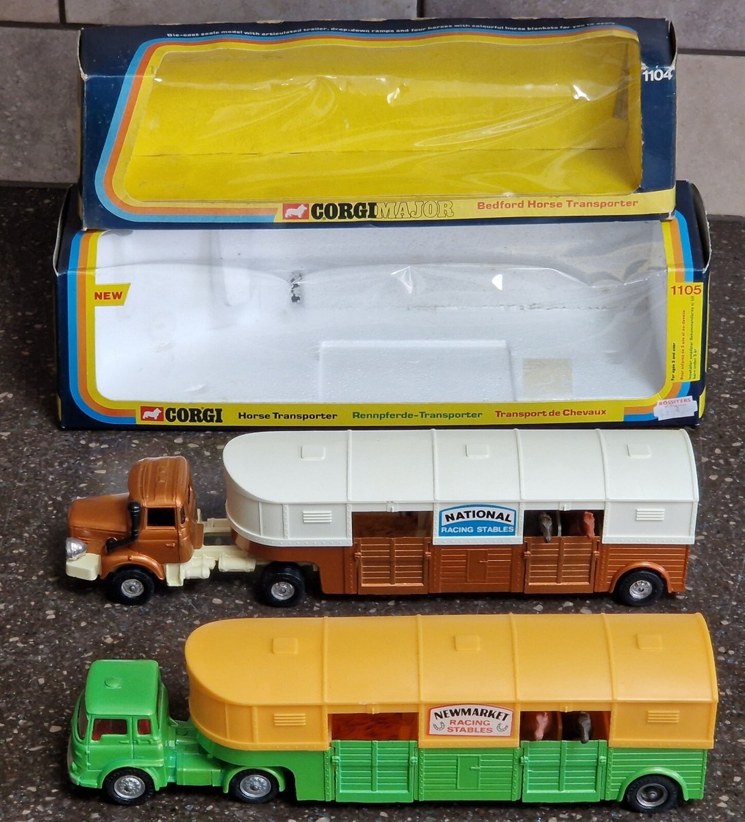 Corgi Vintage Horse Transporters 1104 Bedford & 1105