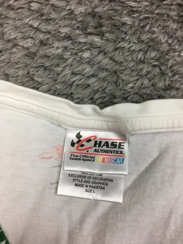 Camisa Chase Authentics Dale Jr #88 para mujer talla grande blanca NASCAR Foto 4 de 4