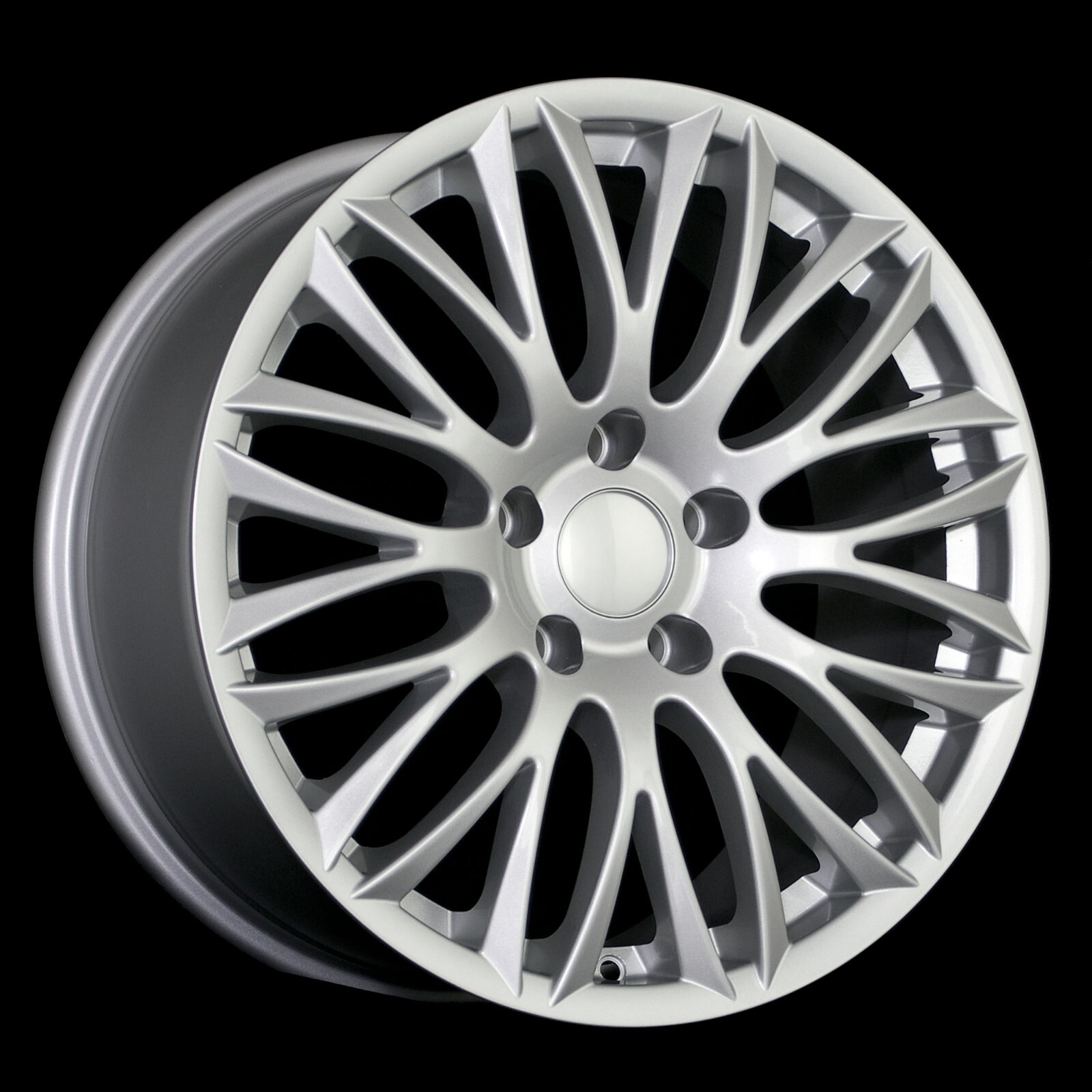 Middle Square Design Rims 18 Inch 5x120 Wheels Rims Square Set 18x8.5 8.5 Silver Fits BMW E90 E91 ...