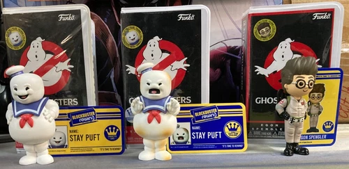 Funko Blockbuster Rewind - Ghostbusters - Stay Puft  (Regular and Chase) & Egon
