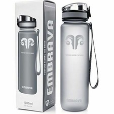 EMBRAVA Sports Water Bottle - 32oz - Gray