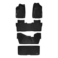 Smartliner Black 1st, 2nd, & 3rd Row Floor Liners & Cargo Liner for Honda Pilot
